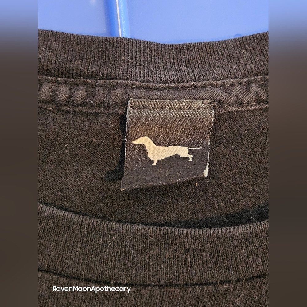 Black Graphic Tee with Rainbow Design - Picture 3 of 6